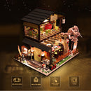 Japanisches Sushi-Restaurant-Holzhaus-Möbel-Miniatur-Baugruppen-Gebäude
