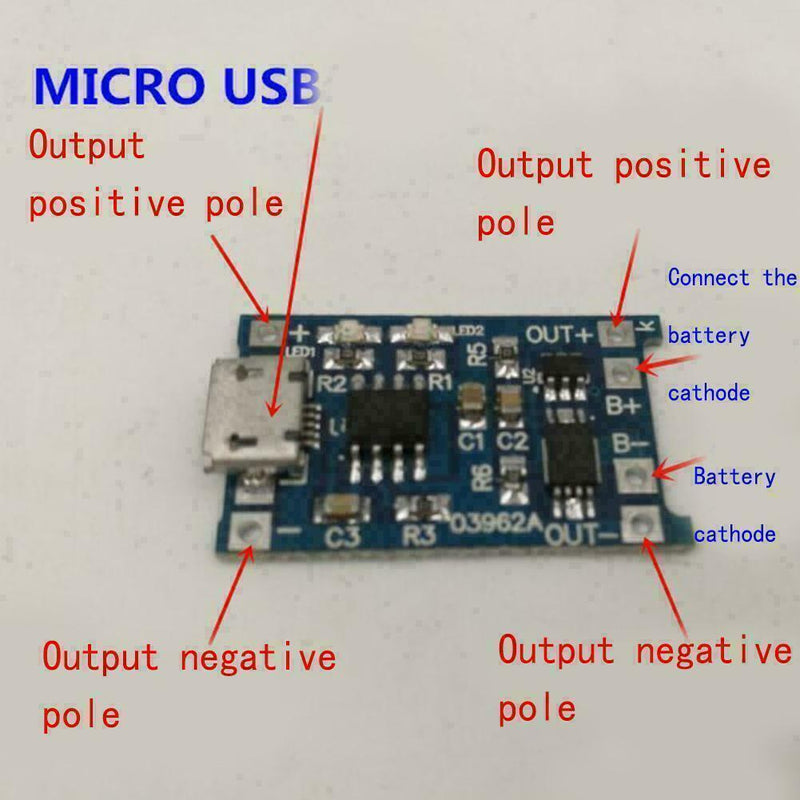 1PC 5V Micro USB 1A Lithium Battery Charging Board 8U9I Sale Module Charger V0B3