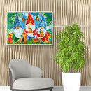 5D DIY Full Round Drill Diamond Painting Gnomes Luminous Art Craft Mosaic Kit