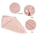 Hair Towel Wrap 2 Pack Microfiber Quick Dry Hair Towels Cap for Women Wet Hair