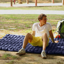 Waterproof Sleep Inflatable Mattress Camp Double Air Cushion (Navy Blue)