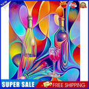 Paint By Numbers Kit DIY Abstract Wine Bottle Colouring Oil Picture Craft