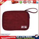 Travel Watch Band Storage Bag Earphone Data Cable Strap Organizers (Red) Newly