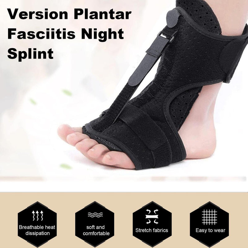 Plantar Fasciitis Night Splint Adjustable Drop Foot Orthotic Brace Pain Relief: