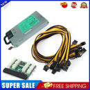 12x 6 Pin Power Adapter Server Power Supply Breakout Board for GPU Mining