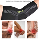 Elastic Breathable Gym Elbow Support Protective Sport Arm Joint Sleeve (L) Newly