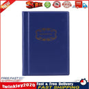 120 Banknote Storage Penny Pockets Money Album Book Collecting (Blue) Newly