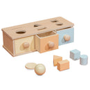 Wooden Ball Drawer Early Learning Matching Blocks Teaching Aids Sorting for