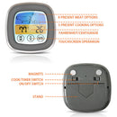 Digital Kitchen Thermometer Meat Food Temperature Measurement Tool (Grey)