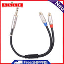 6.35mm Male to Dual RCA Female Audio Cable for Powered Speaker / Power Amplifier