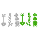 3pcs Love Lines Dies Stencil Craft Embossing Cut Die For DIY Scrapbooking
