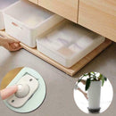 4pcs Trash Can Small Wheels Double-sided Tape Storage Wheels Box Pulley G5B6