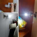 Universal 0.25W LED Hinge Sensor Light for Cabinet Kitchen Bedroom(White) Newly