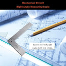 Machinist Square 90 Degree Right Angle Ruler Precision Measure (125x80mm) Newly