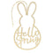 Wooden Hello Spring Wreath Sign Easter Bunny Wreath Spring Decor Wedding I8D6