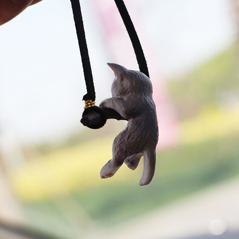 Car Pendant Creative Cute Branch Cat Rearview Mirror Car Interior Decoration