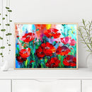 DIY Handmade Digital Picture Flowers Frameless Oil Painting By Number Handicraft
