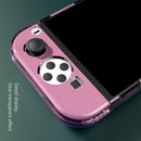 Crystal Clear Anti-Scratch Case for NS OLED Transparent Flip Protector Shell