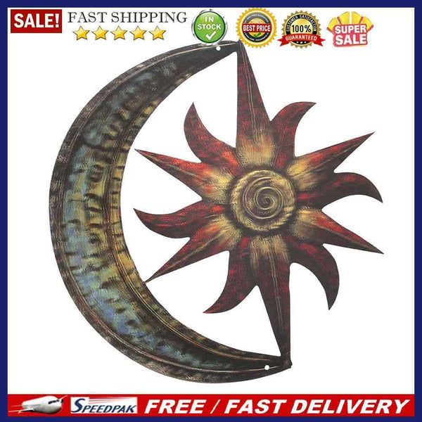 Celestial Sun Star Metal Wall Art Craft Waterproof Durable Home Hanging Dec