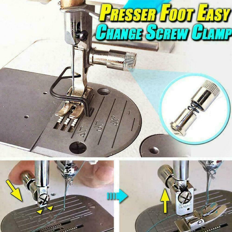 1PCS Universal Flat Car Replacement Presser Foot Screw Artifact Foot B6T3