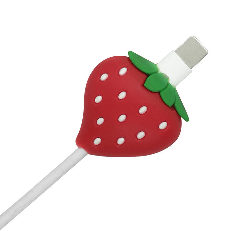 Cartoon Fruit Cord Winder Organizer Cover Mobile Phone USB Cable Bites Protec