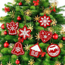 10pcs Single-side Special Shape Diamond Painting Handmade Christmas Tree Pendant