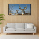 5D Full Round Drill Diamond Painting Kit Deer Snow House Decor for Adults