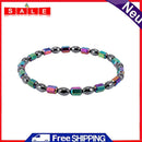 Women Therapy Health Care Hematite Round Stretch Anklet Jewelry Bracelet(1)