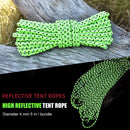 Survival Paracord 20m 4mm Reflective Parachute Cord Rope for Outdoor Hiking