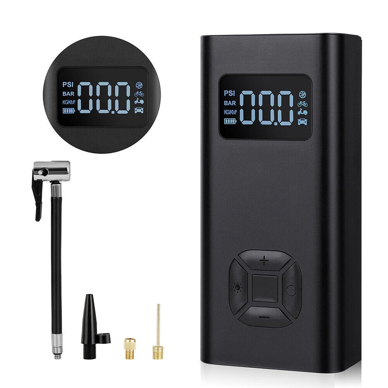 72PSI Rechargeable Bicycle Electric Air Pump Digital Display Car Inflator Newly