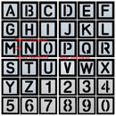Painting Alphabet Number  Layering Stencils Scrapbooking Embossing Template