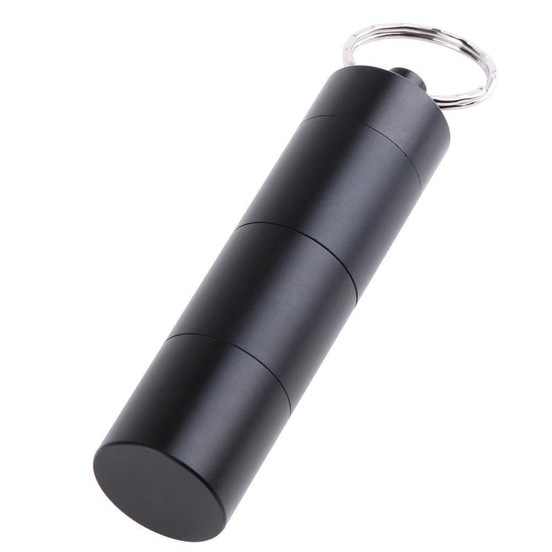 Prosperveil Portable Waterproof Outdoor Medicine Pill Container Aluminum Case S