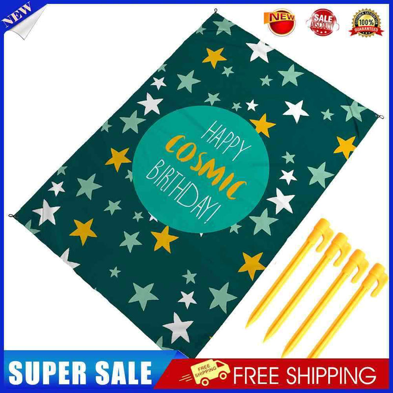 #A Multifunctional Folding Beach Blanket Waterproof Pocket Lightweight Beach Mat