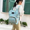 Fashion Women Printing Mummy Diaper Bag Nappy Large Handbag (Green Rainbow)