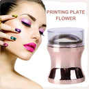 Clear Silicone Nail Stamper Manicure Scraper Polish Transfer Template with Cap