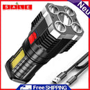 5LED+COB USB Rechargeable 500ML Flashlight for Outdoor Camping Hiking Fishing