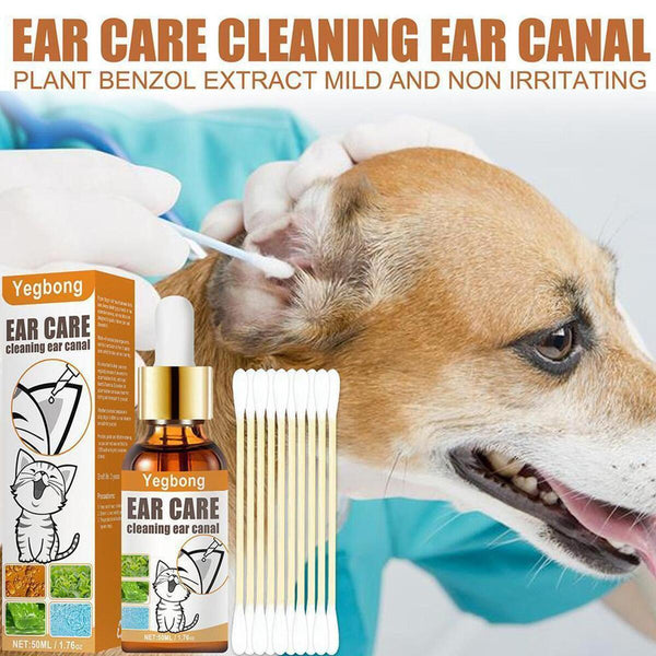 50ml Pet Cat Dog Ear Cleaner Drops Shaking Itching Odour Mites Wax SALE 2022: