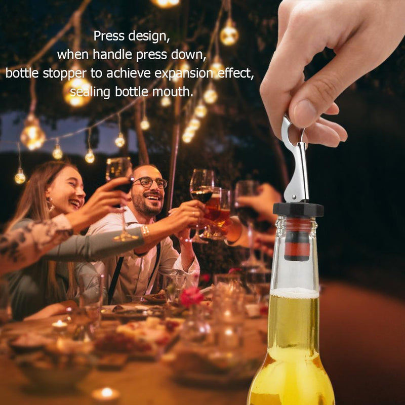 20pcs Press Wine Vacuum Sealed Plug Wine Bottle Stopper Kitchen Tools