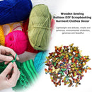 50pcs Wooden Butterfly Sewing Buttons DIY Knitting Clothes Decor (25x18mm) Newly