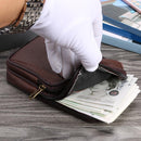 Men Card Key Bag PU Leather Soft Wallet Zipper Money Purse Multi-function Poc