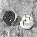 2PCS Europe South Korea For Travel US Plug Socket Converter Converter Adapter
