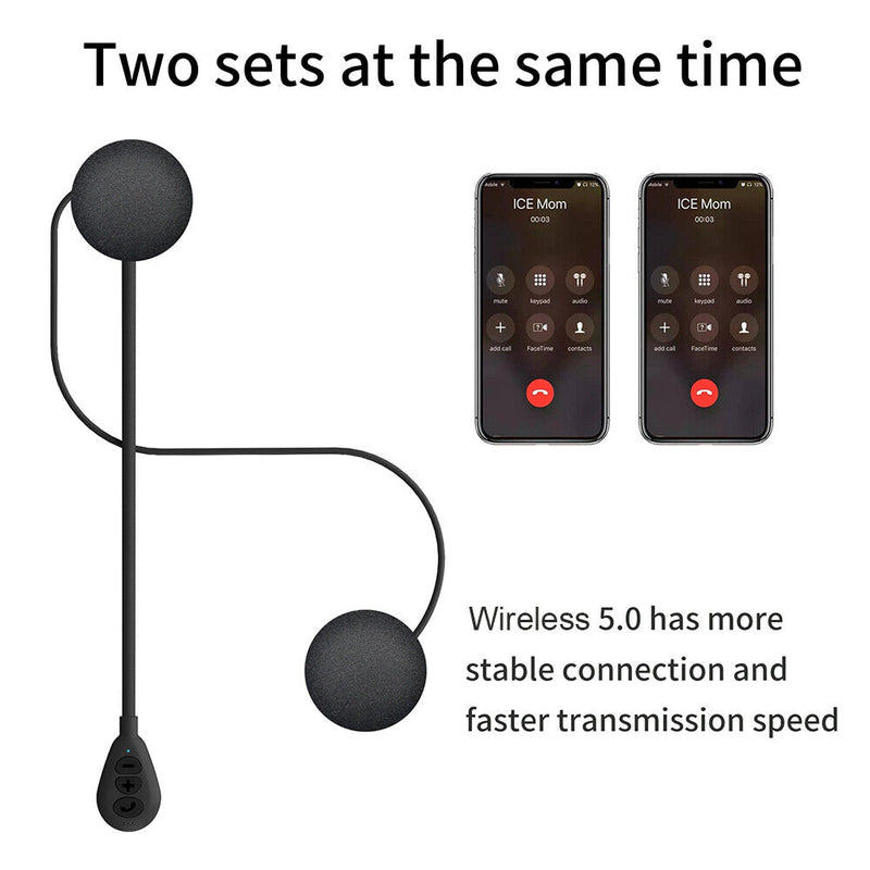 T6 Wireless Music Bluetooth-compatible Motorcycle Helmet Headsets Supports
