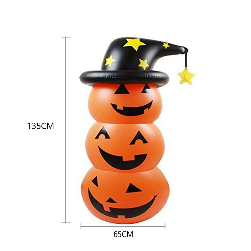 Halloween Decor Inflatable Pumpkin Water Flooding Easy Clean Outdoor Party