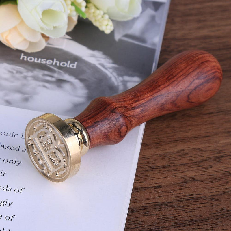 Ancient English Alphabet Letter Metal Seal Wax Stamps Sticks Candles Set (B