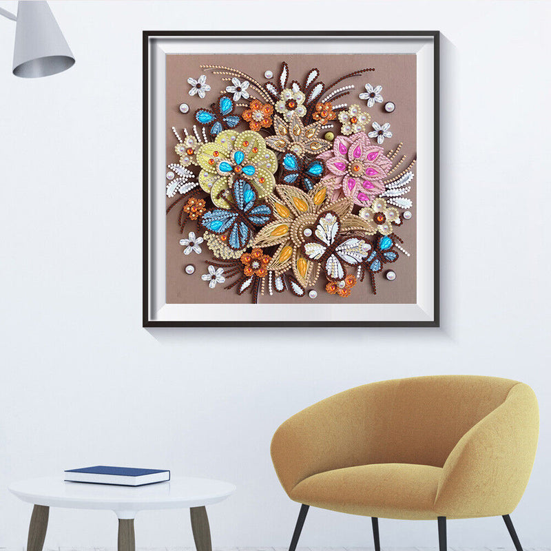 5D Diamond Flower Grass Partial Special Drill Rhinestone Painting (YXC052) Newly