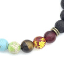 Lava Rock 8mm Beads Elastic Yoga Bracelet for Men/Women Jewelry Decor Gifts