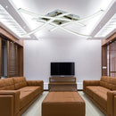 LED Ceiling Lamp 85-265V Forked Shaped Curved Modern Lamp (Cold White 4LED)