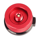 Outdoor Camping Picnic Stove Converter Long-Flat Gas Bottle Adapter(Red)