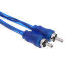 1pc 30cm 2 RCA Male, 1 Female Copper Aluminum RCA Cable for Car Audio v