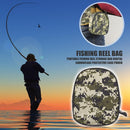 Portable Fishing Reel Storage Bag Digital Camo Protective Case Fishing Accessory
